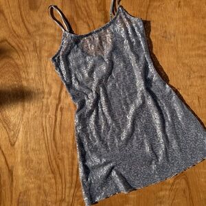 Silver Sequins Mini Dress